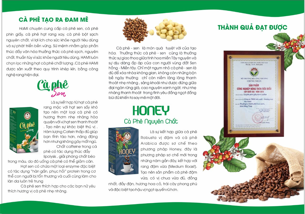 Cà phê sen Hami 2 thong tion